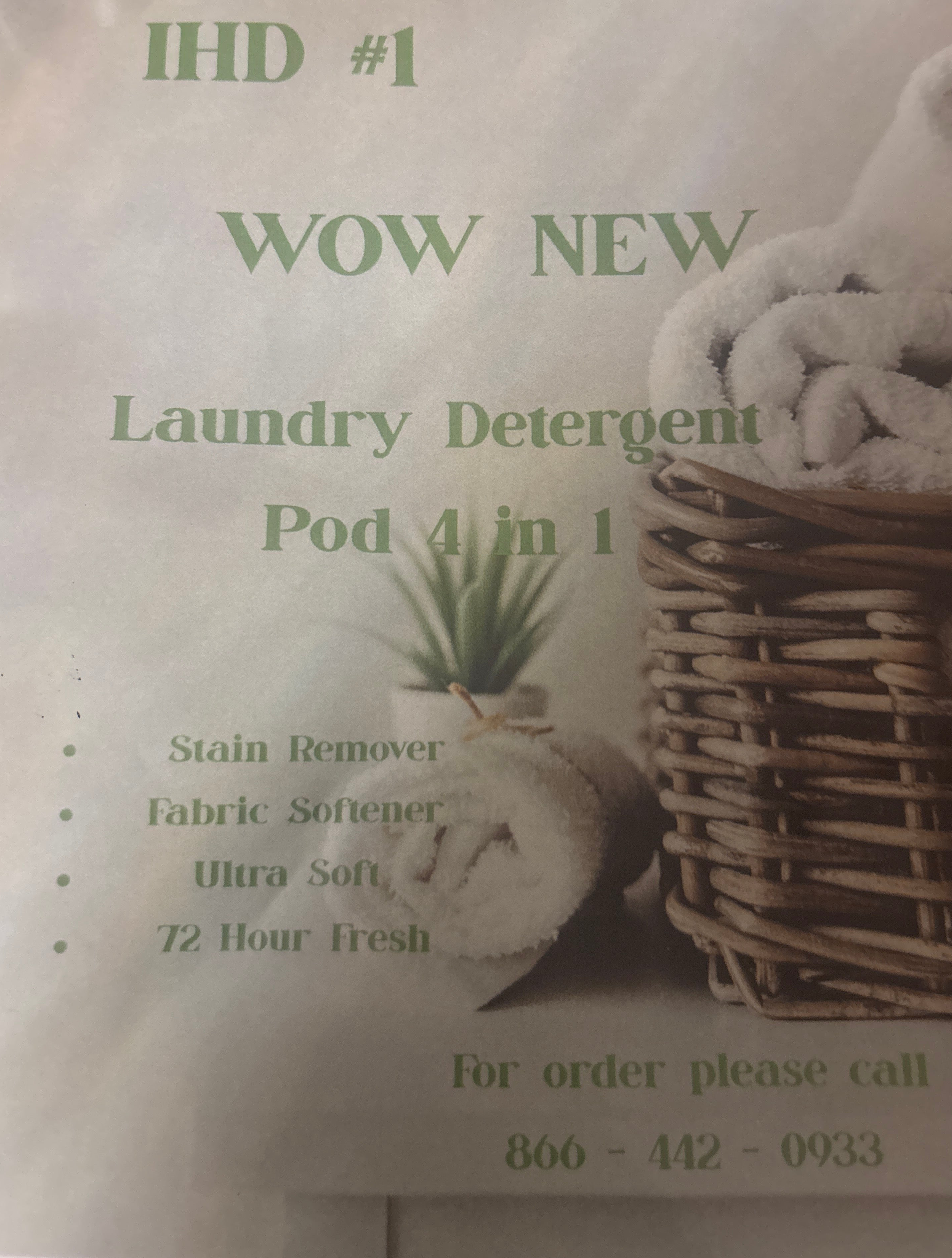 IHD#1 ***Laundry detergent pod***